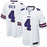 Nike Men & Women & Youth Bills #4 Kolb White Team Color Game Jersey,baseball caps,new era cap wholesale,wholesale hats